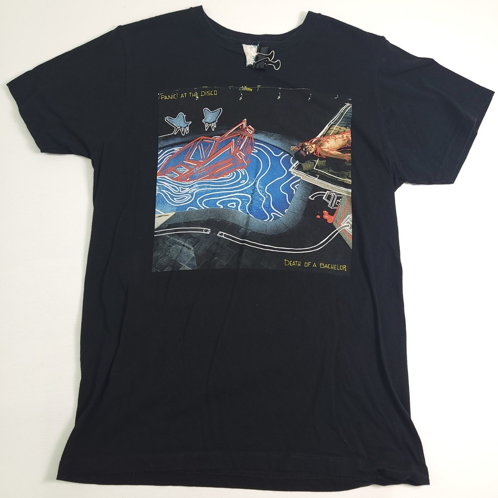 Panic At The Disco Death of A Bachelor Graphic Print T-Shirt Men's‎ Size M Pool